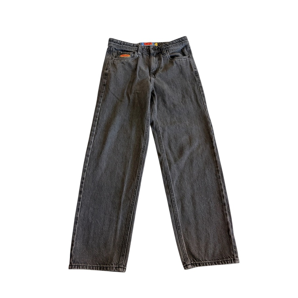 Empyre Boys Washed Black Loose Fit‎ Skate Jeans Y2K 90s Baggy Denim Size 27